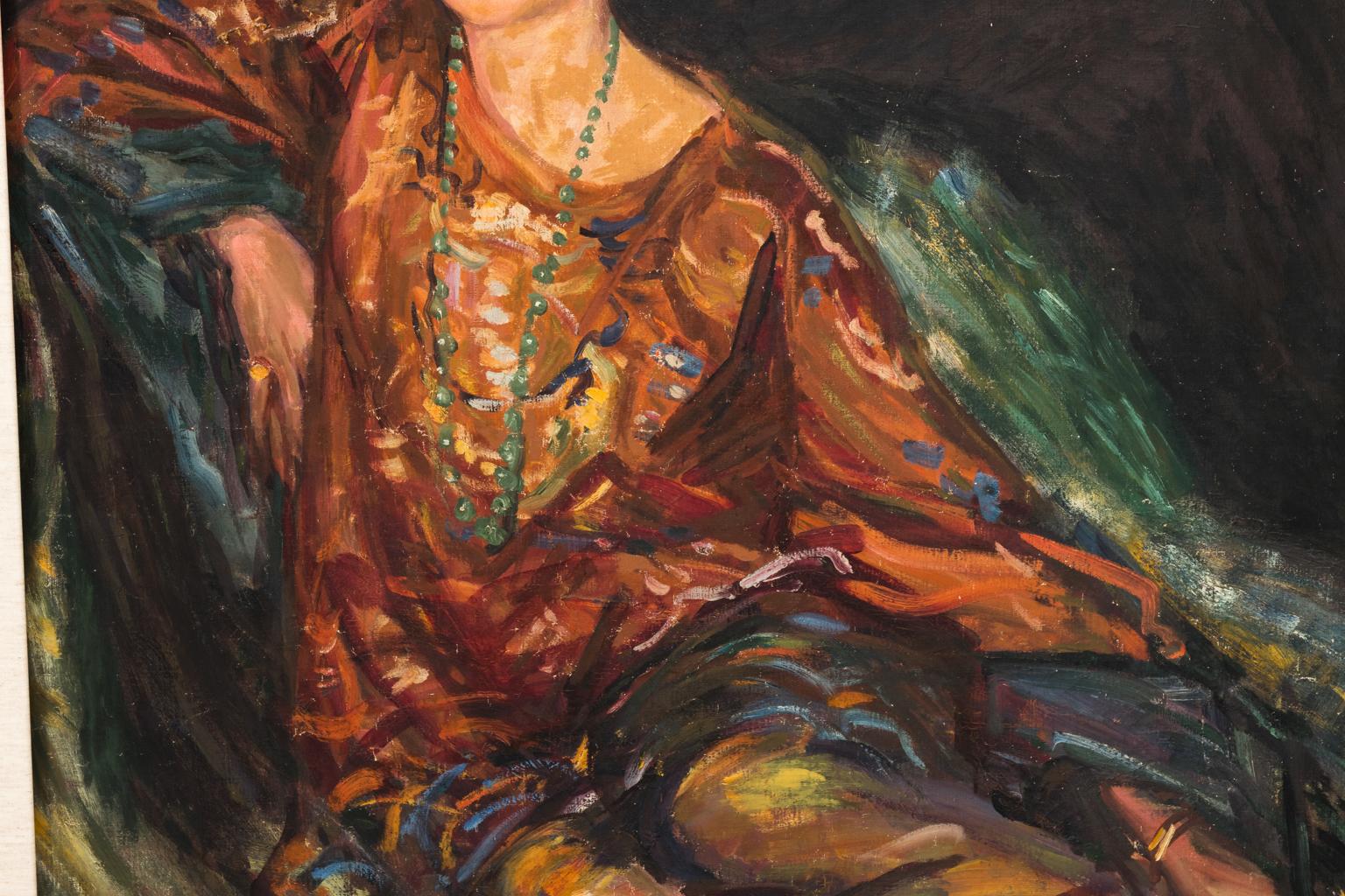 Canvas Portrait of a Lady For Sale
