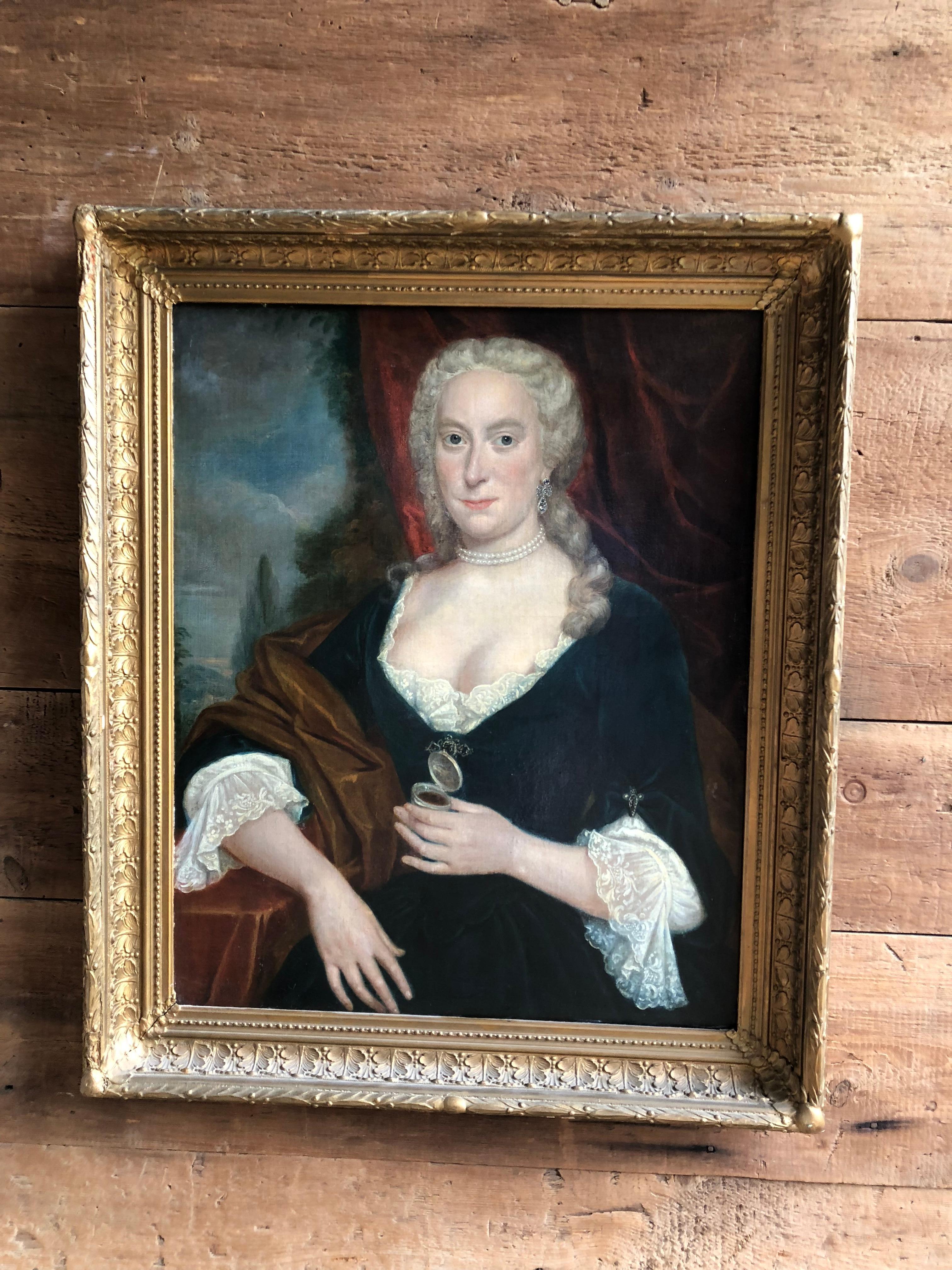 Portrait of a Lady, Attributed to William Hoare, 18th Century 12