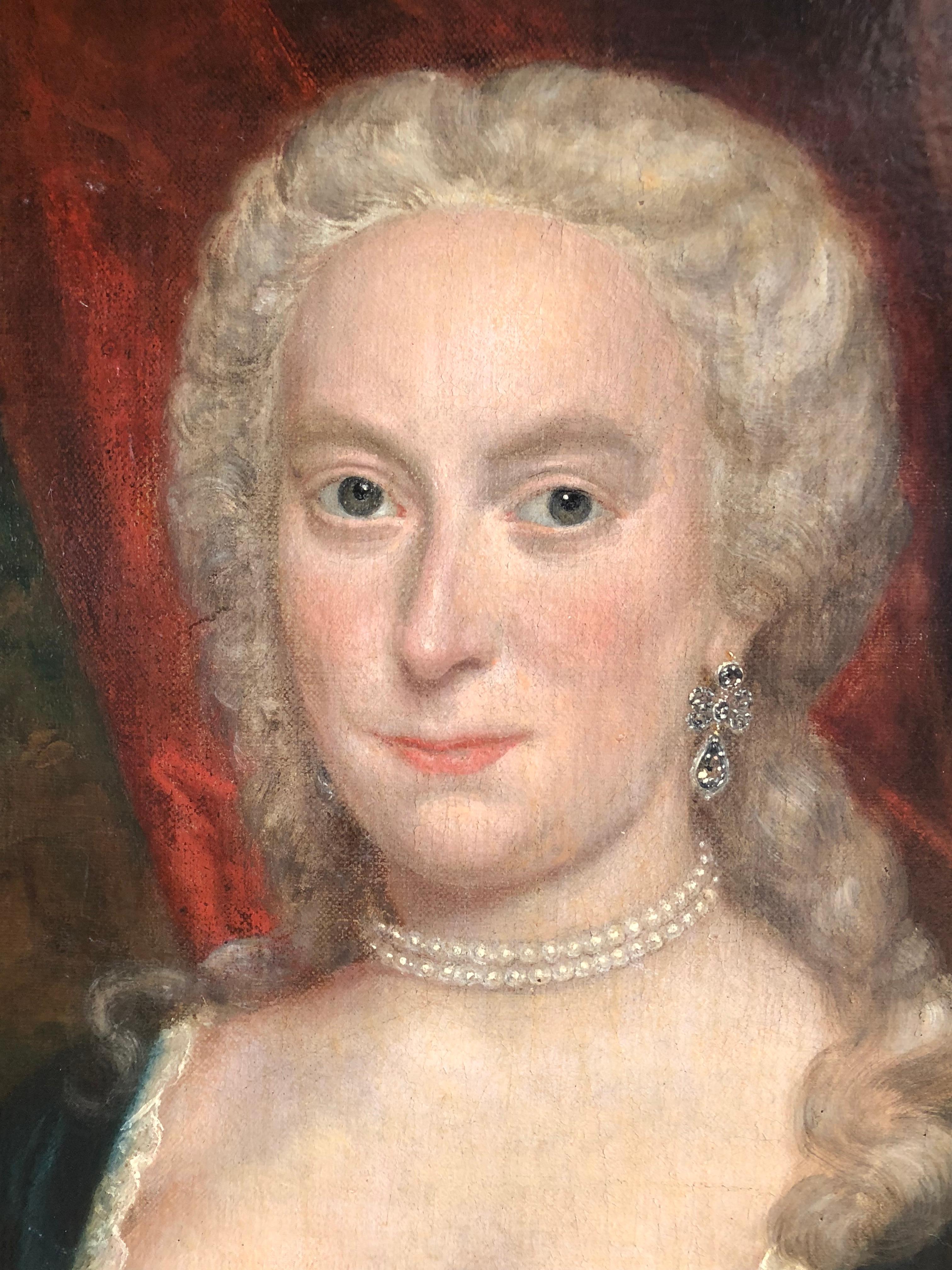 George III Portrait of a Lady, Attributed to William Hoare, 18th Century