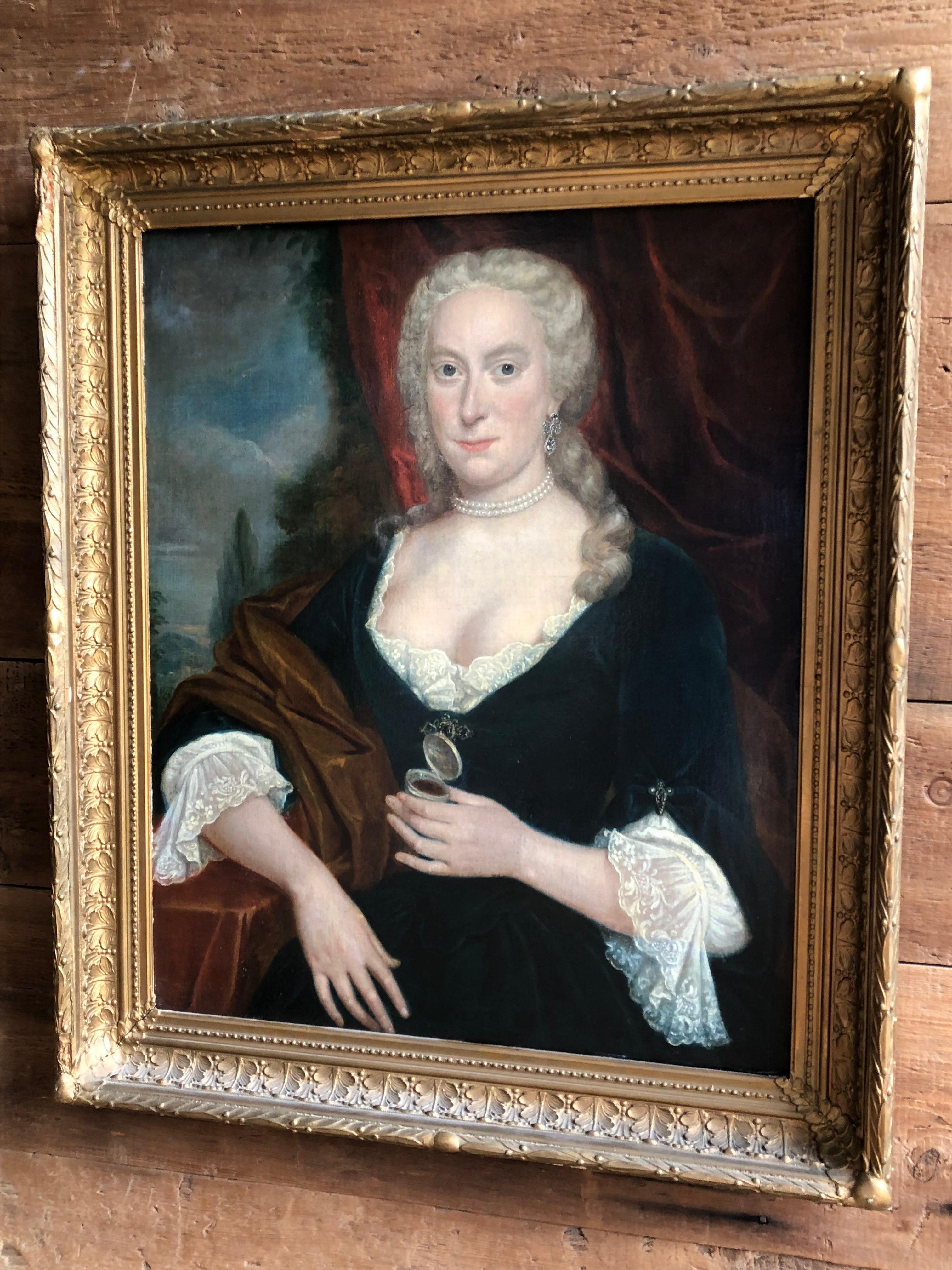 Portrait of a Lady, Attributed to William Hoare, 18th Century 2