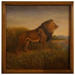 Antique Portrait of a Lion