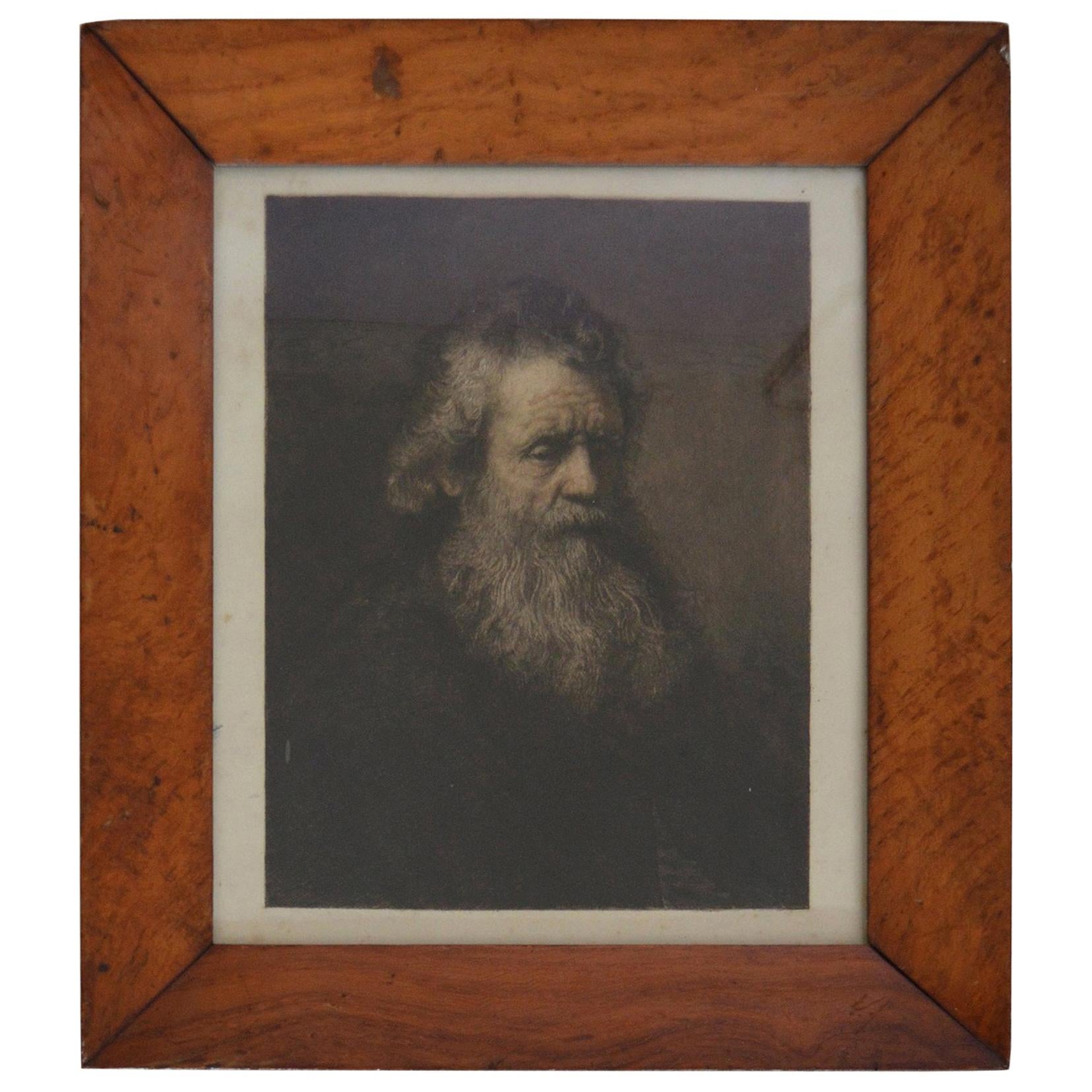 Portrait of A Man, After Rembrandt, Etching, circa 1850