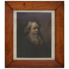 Portrait of a Man, after Rembrandt, Etching, circa 1850
