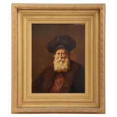 Portrait d'un homme par Evert Jan Ligtelijn dans le style de Rembrandt Van Rijn