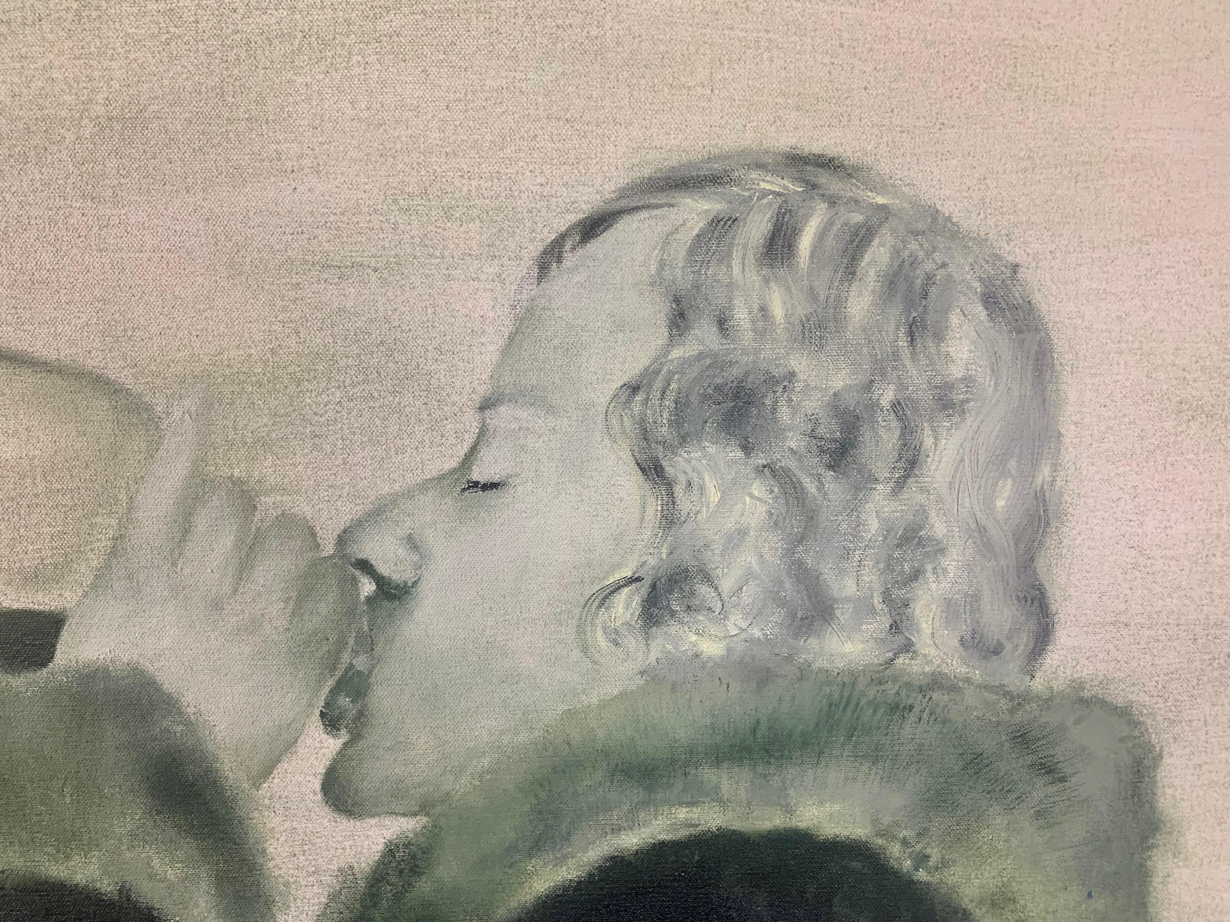 20th Century Portrait of a Man Partaking in Libations For Sale