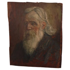 Portrait of a Man Signed Albert Weinbaum, Oil on Panel