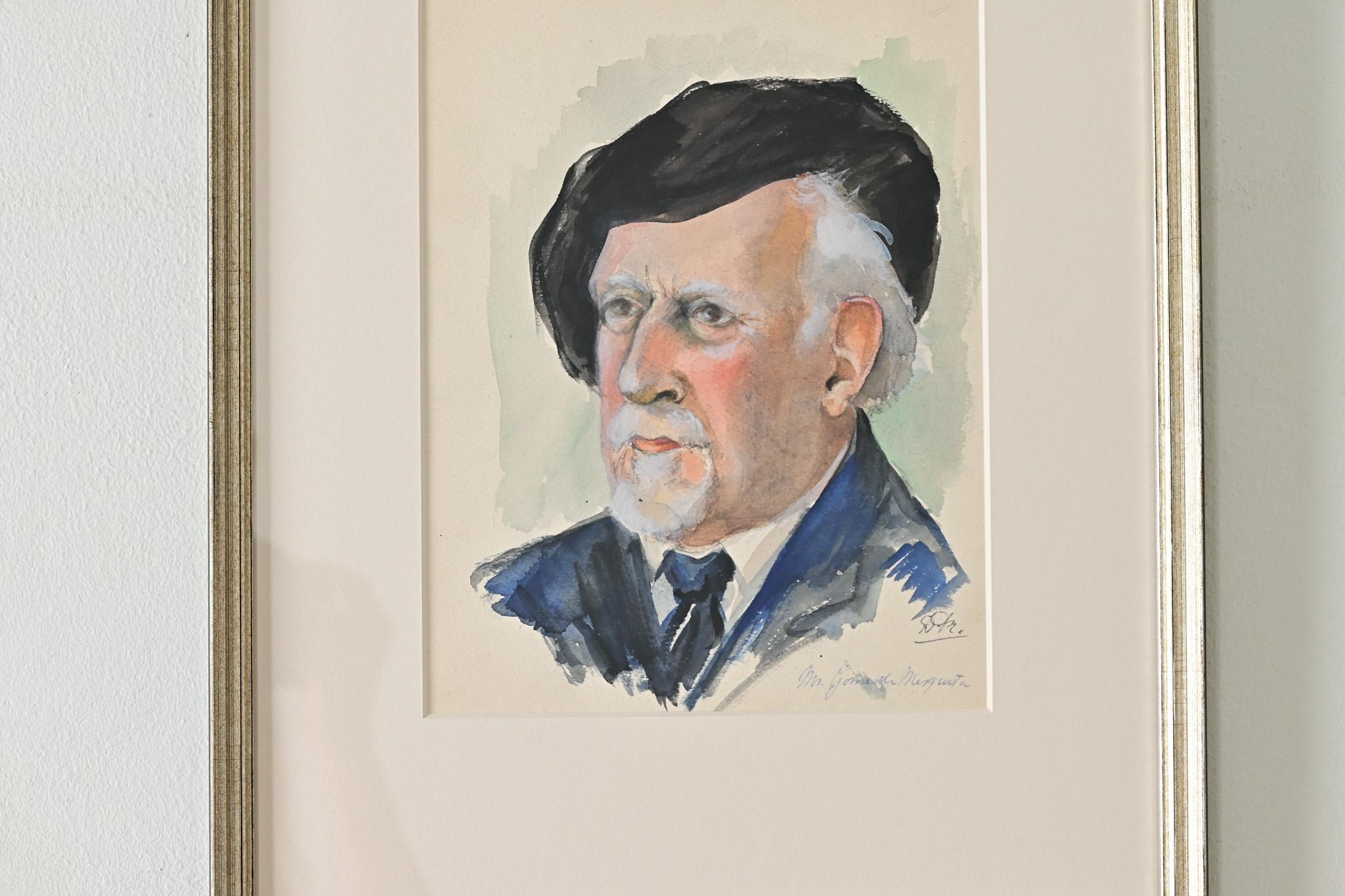 Retrato de hombre, acuarela en Bueno estado para la venta en Baton Rouge, LA