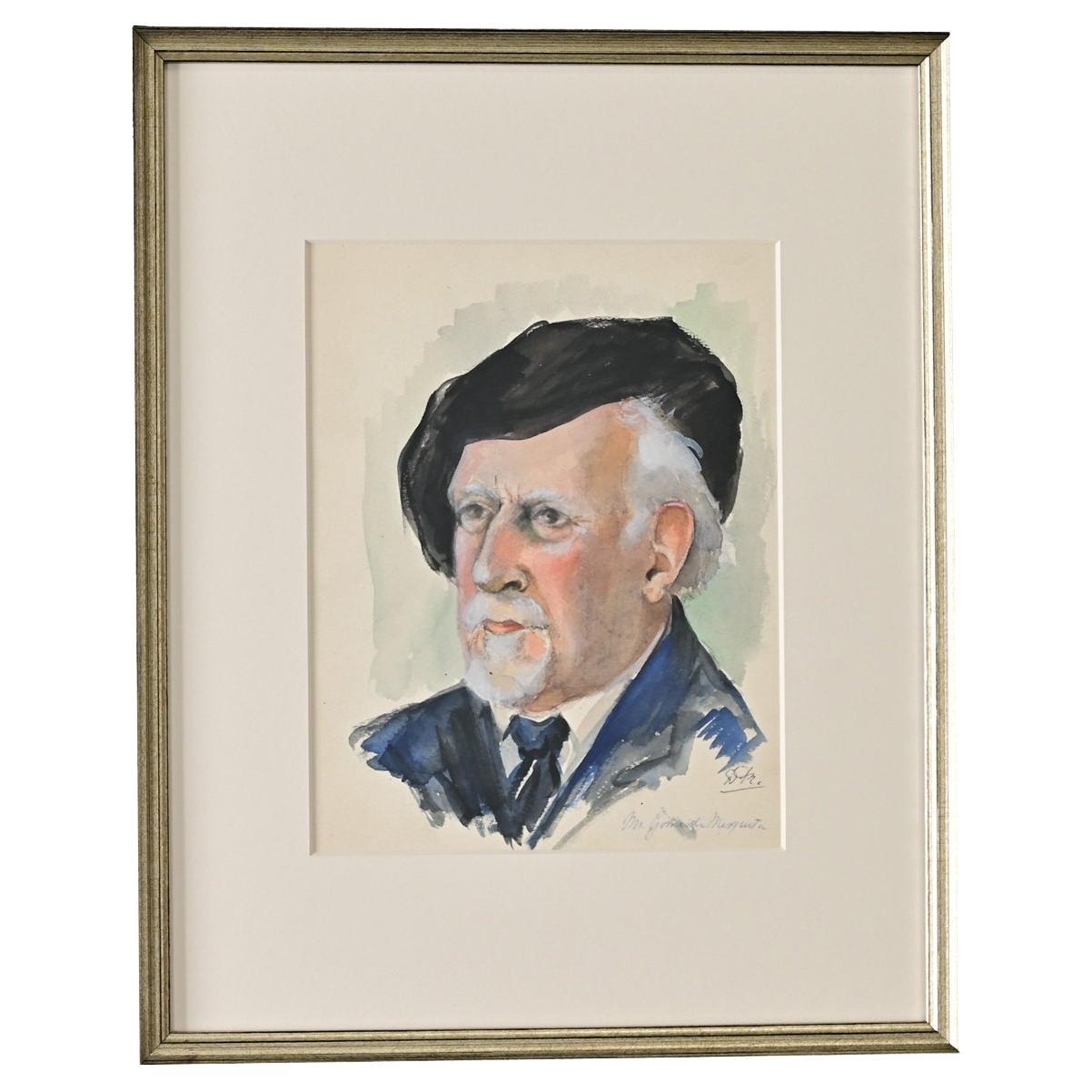 Portrait of a Man, Watercolor