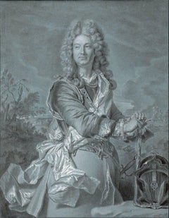 Portrait of a Marshal, after Oil Painting by Baroque artist Hyacinthe Rigaud