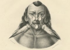 Porträt eines Mitglieds des Amazonas Stammes Maxuruna von Karl Joseph Brodtmann, 1836