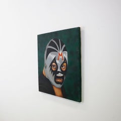 Portrait of a Mexican Luchador Acrylic on Canvas