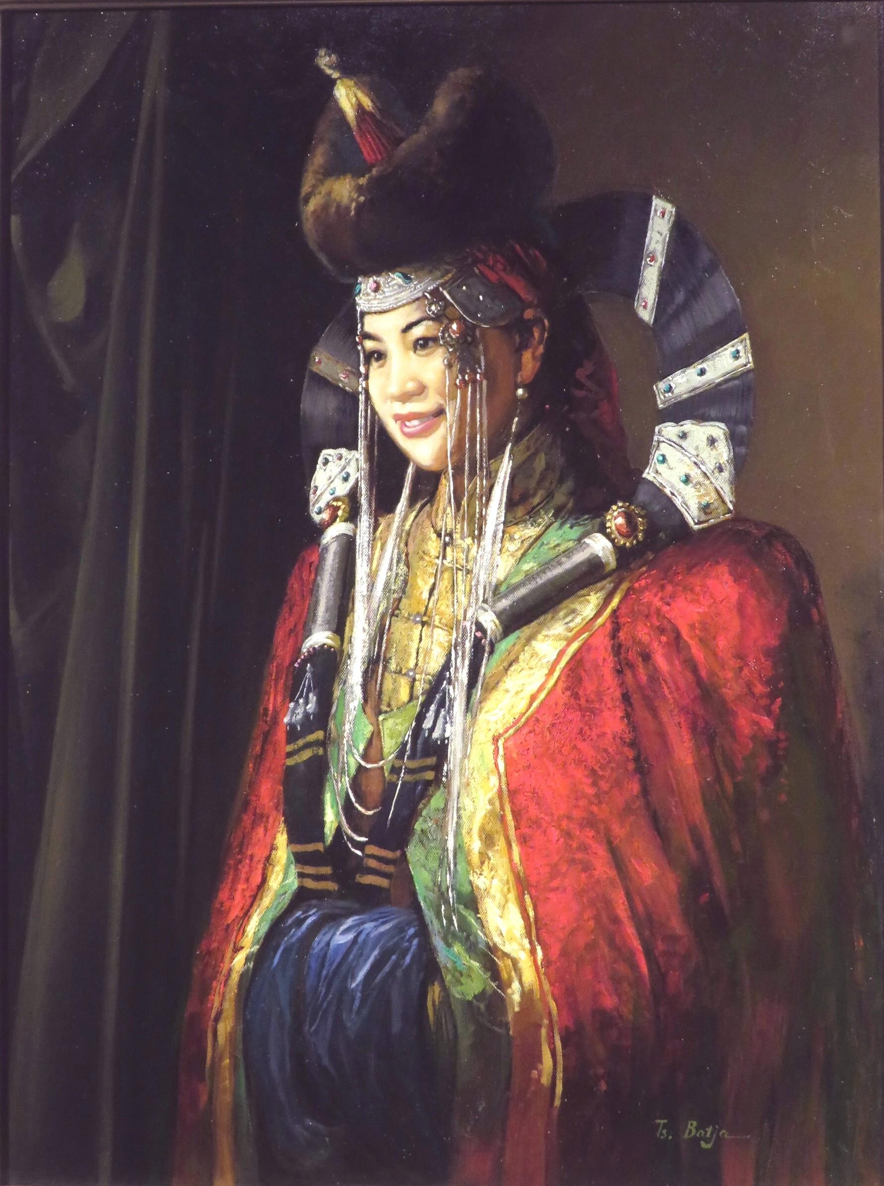mongolian woman art