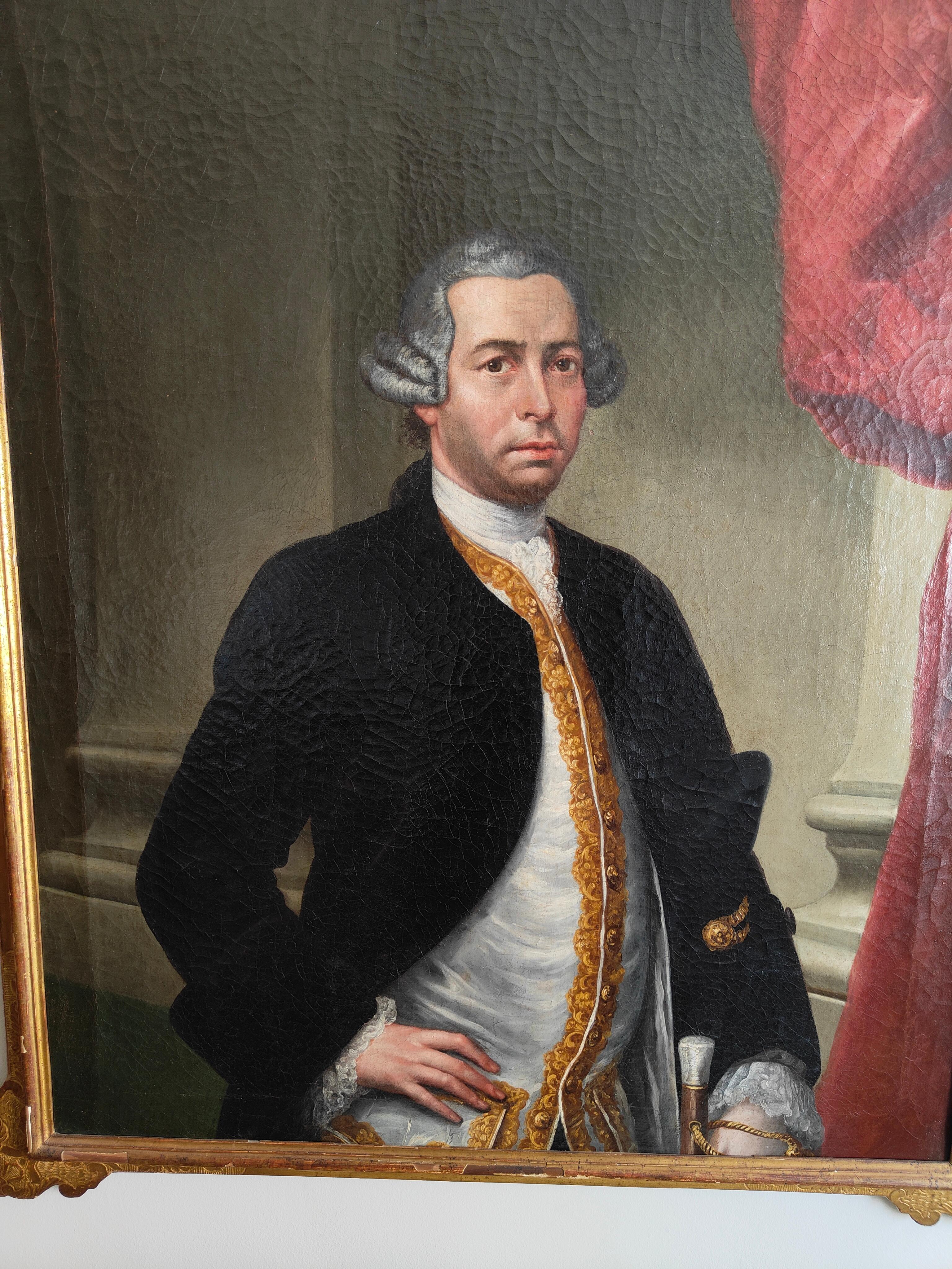 Portrait of a Nobleman, 18th Century In Good Condition For Sale In Madrid, ES