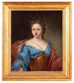 Ritratto di una nobildonna, olio su tela, circle of François de Troy, Francia