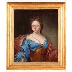 Ritratto di una nobildonna, olio su tela, circle of François de Troy, Francia