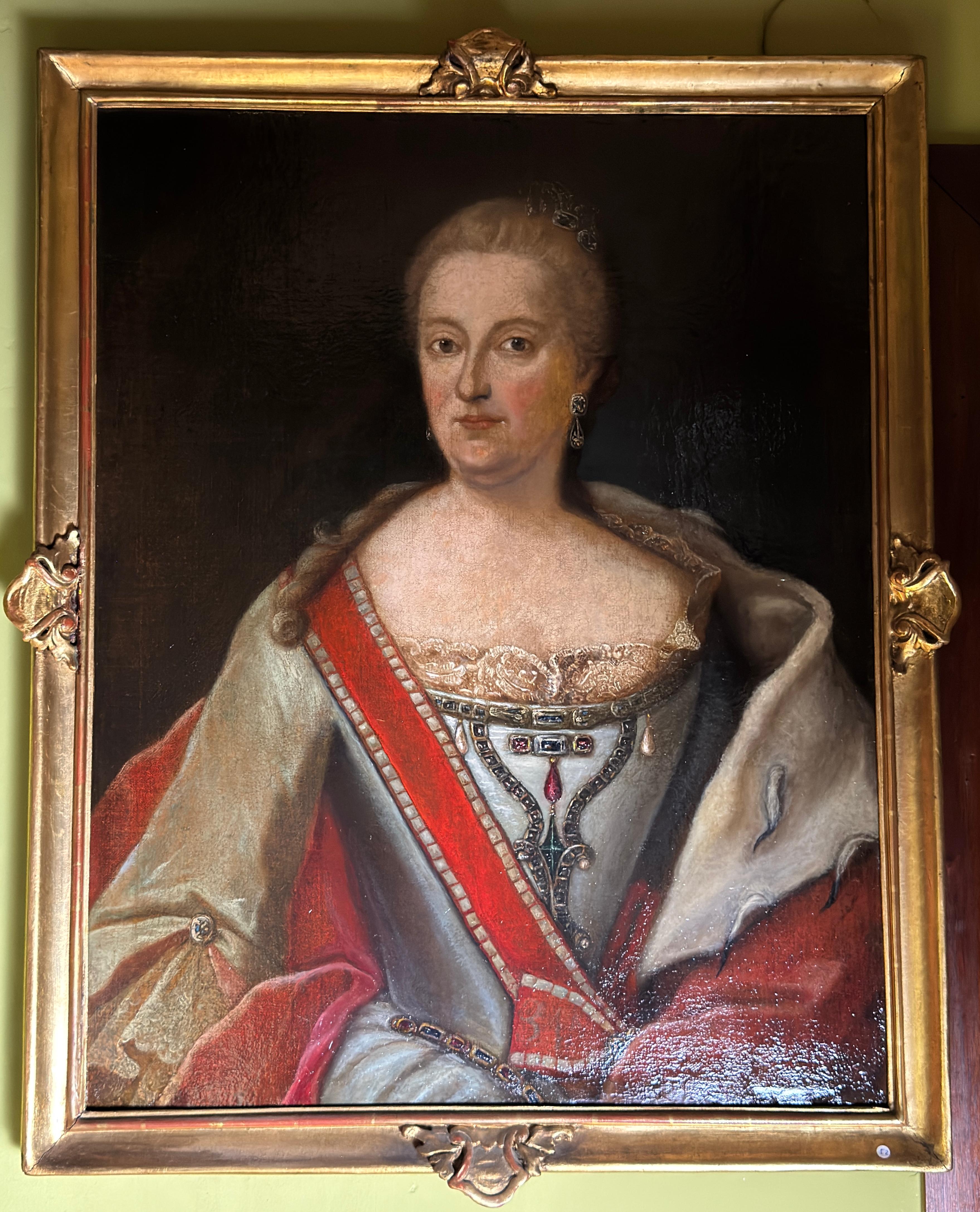 Portrait of a Polish Princess, 18th Century (Polnisch) im Angebot
