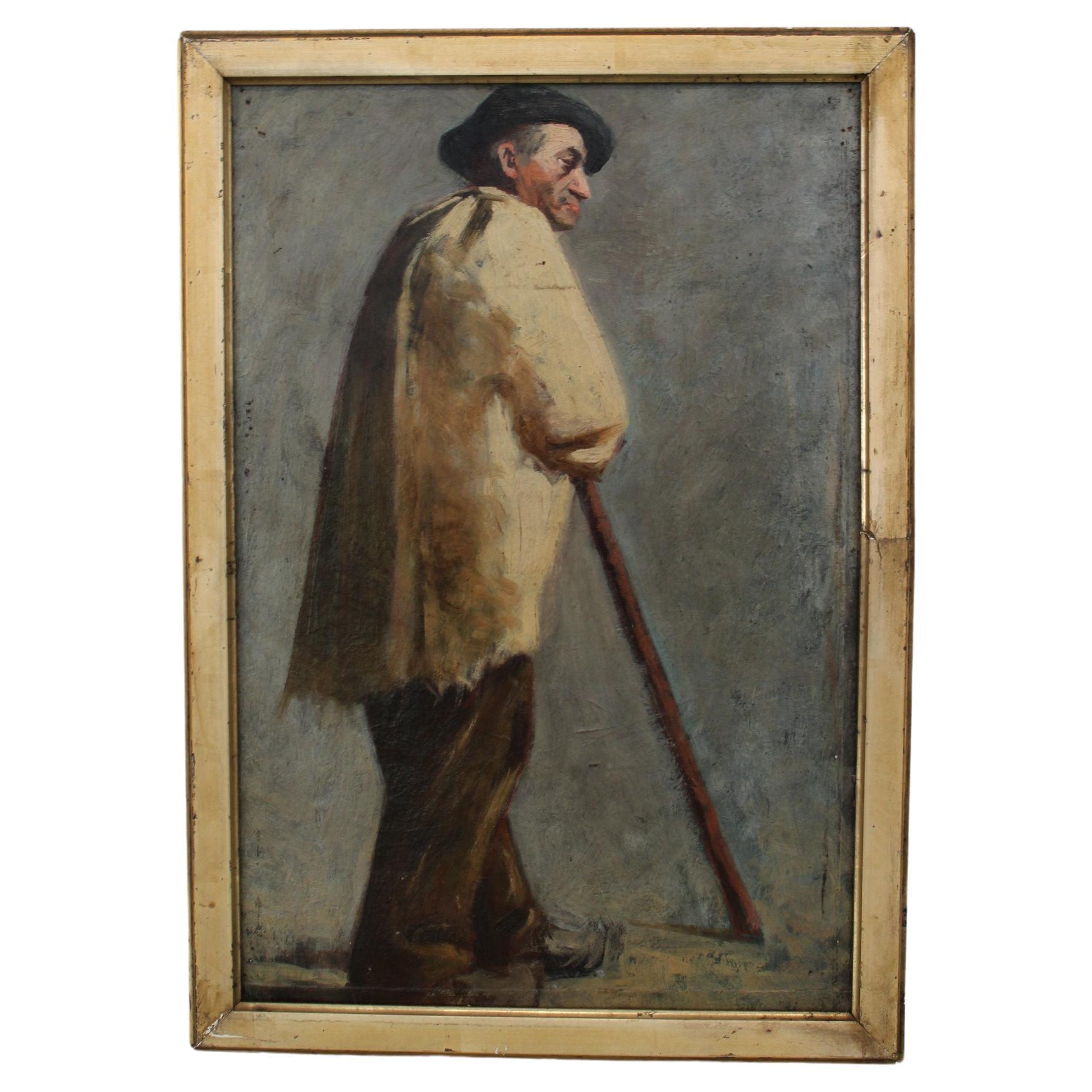 Portrait of a Provençal Man by August Suc, France 19th-20th Century For Sale