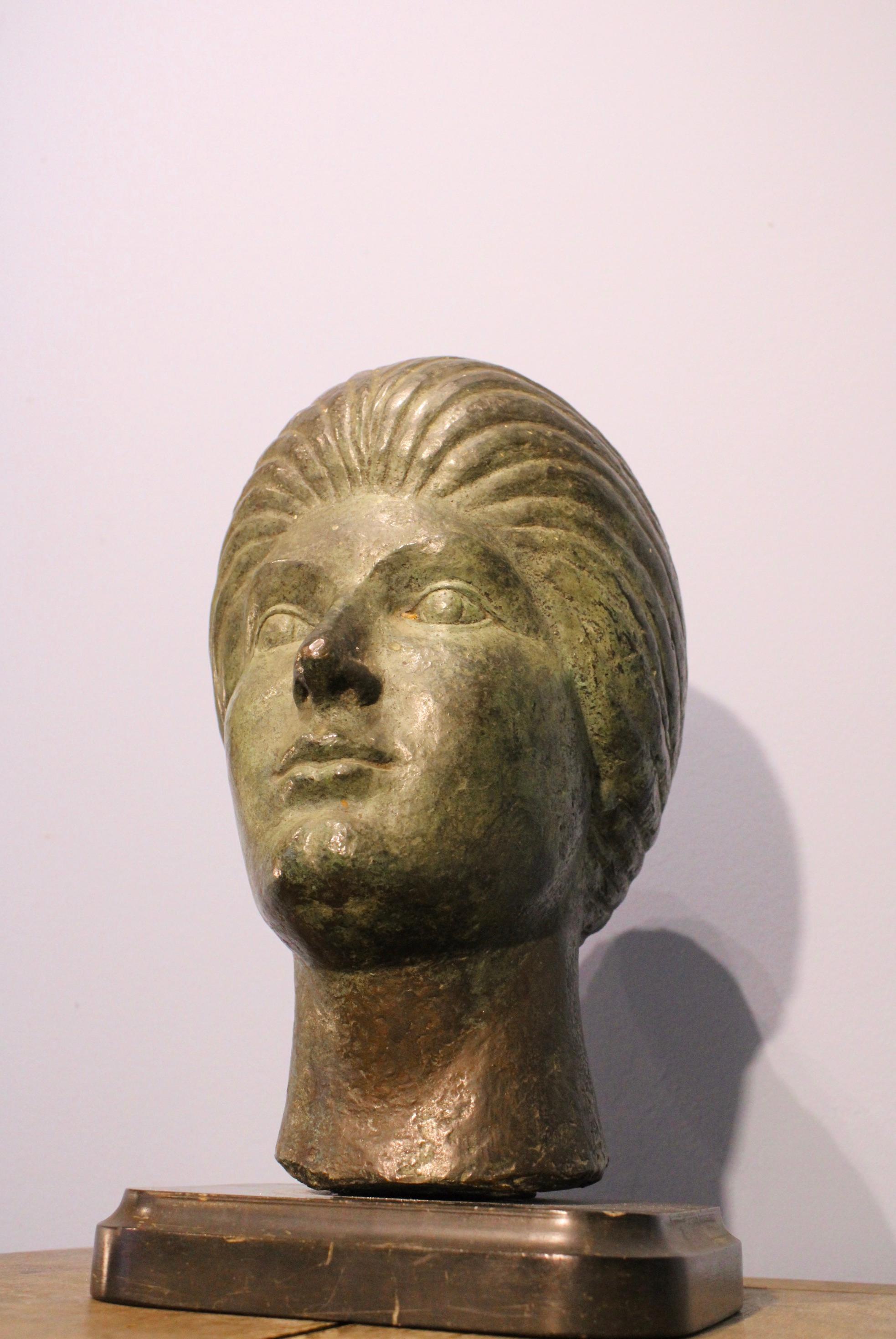 20th Century Portrait of a Woman, Art Deco Bronze