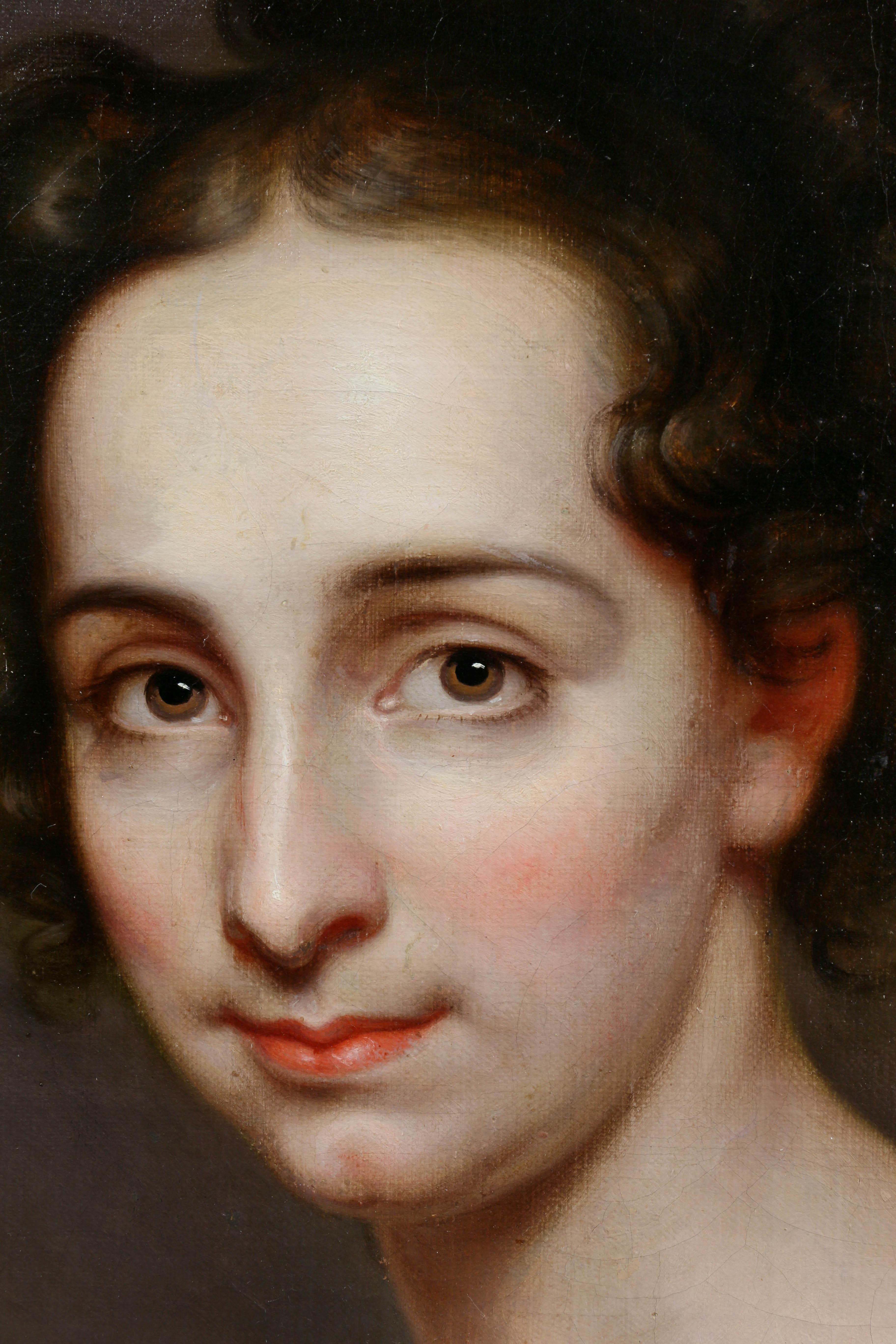 American Classical Portrait of a Woman by Rembrandt Peale
