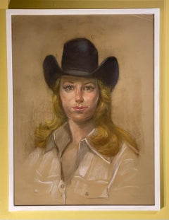 Portrait Of A Woman In Black Hat