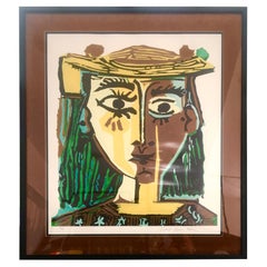 Portrait of a Woman in Hat, After Pablo Picasso