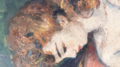 Portrait Of A Woman, Oil On Panel, 20th Century