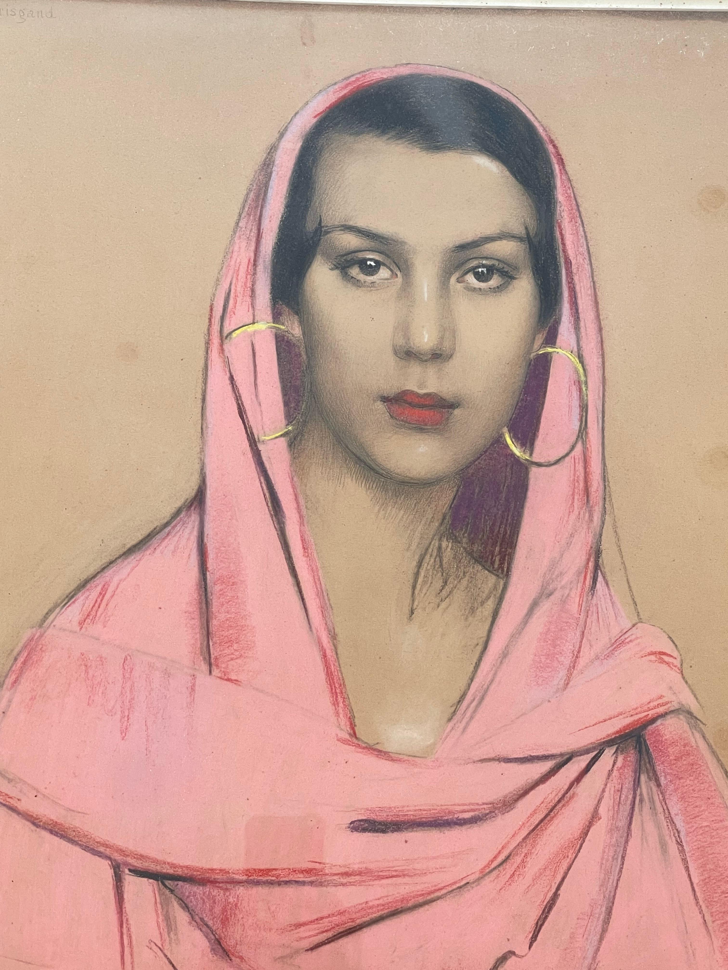 Porträt einer geäderten Frau von Gustave BRISGAND (1867-1944) (Französisch)
