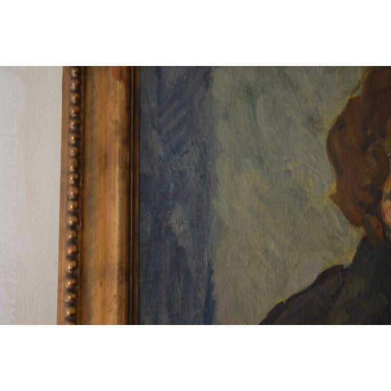 20th Century Portrait of A Women in A Coat by Wilhelm Wils For Sale