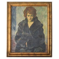 Portrait of A Women in A Coat by Wilhelm Wils