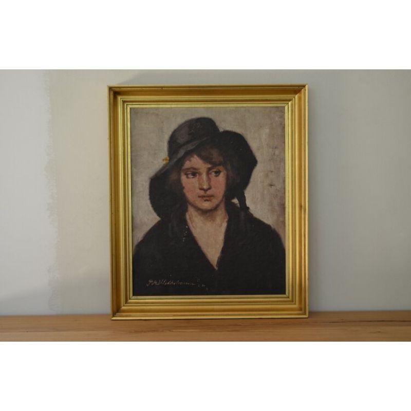 Signed portrait of a women signed P.A. Wilhelmsen
Oil on canvas

Measures: Approx 16.5” x 20.5”.