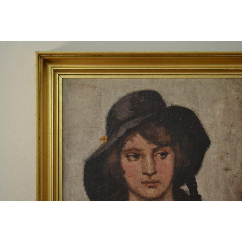 Unknown Portrait of a Women Signed by P.A. Wilhelmsen For Sale