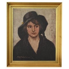 Portrait of a Women Signed by P.A. Wilhelmsen