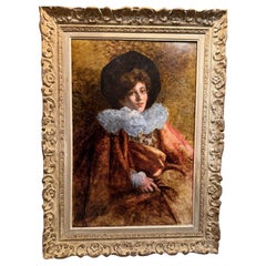 Portrait of a young actress, A de Cailleux, 19th century