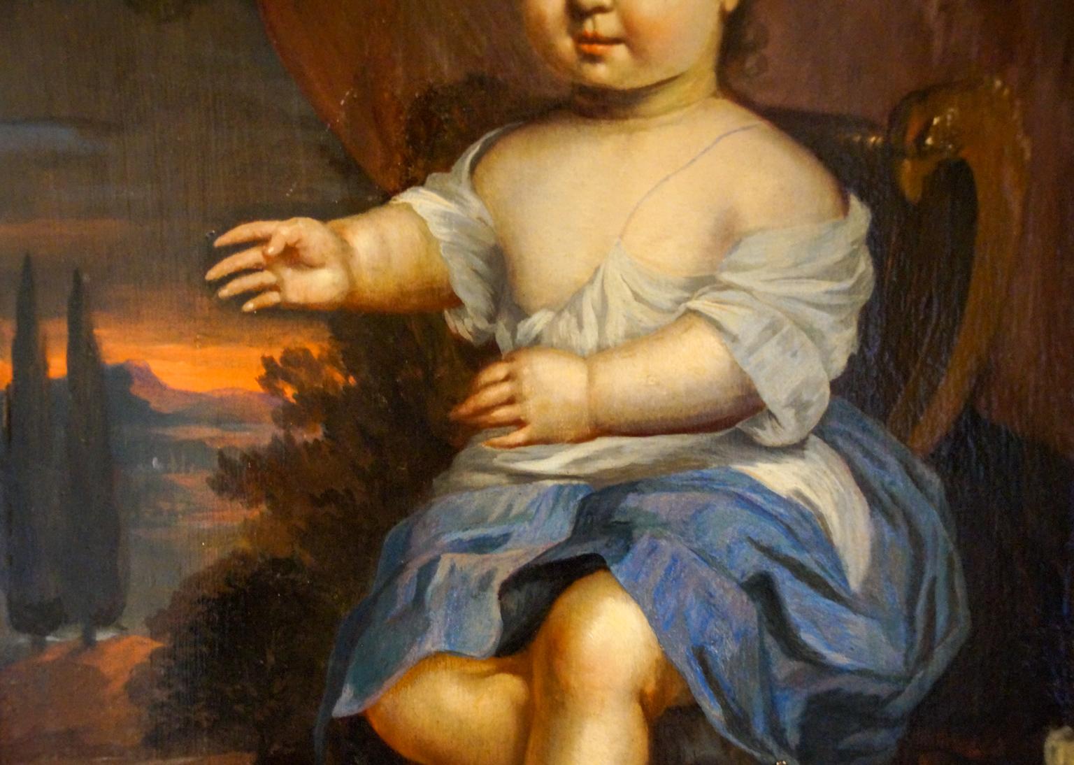 Oiled Portrait of a Young Boy, Dutch School