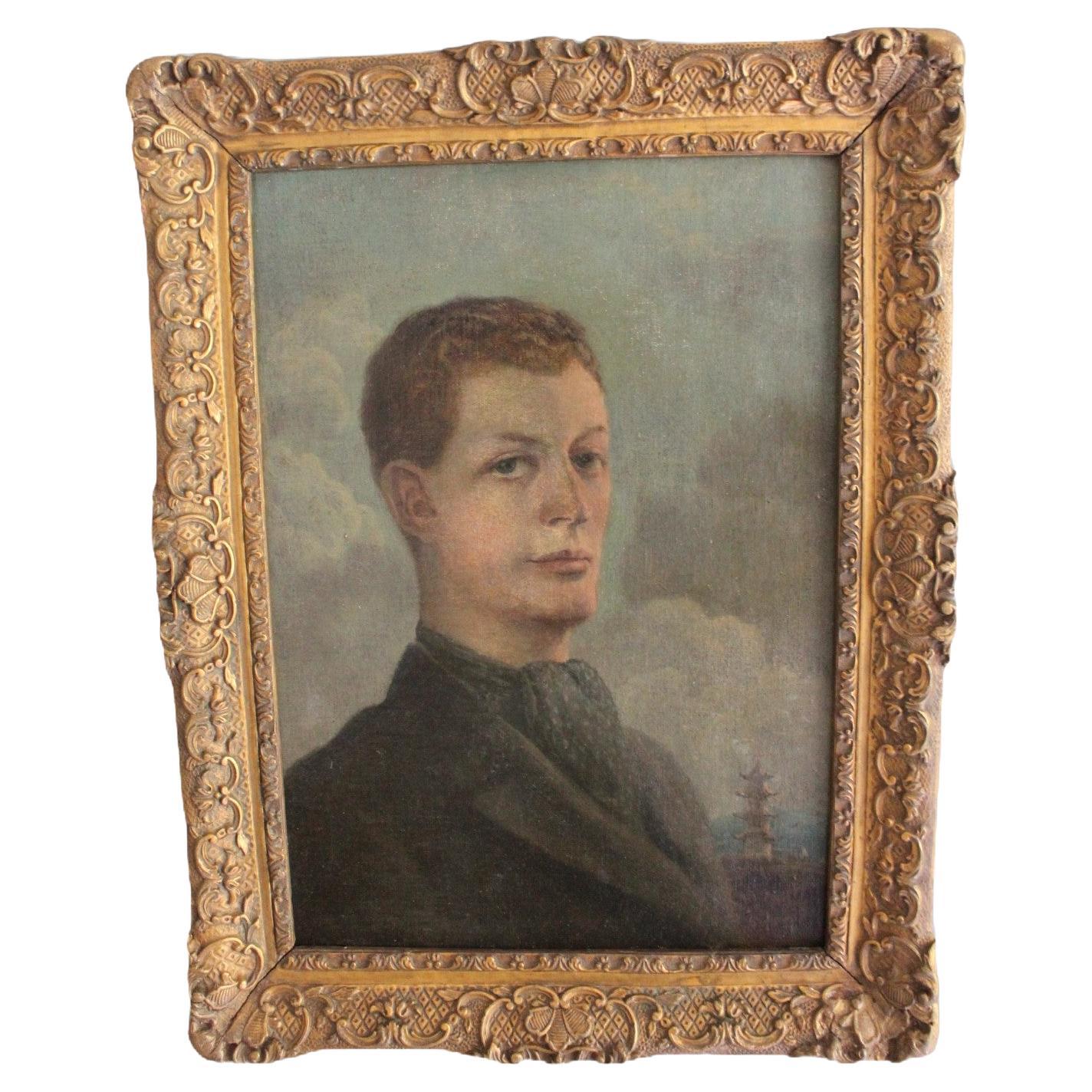 Ritratto di un giovane gentiluomo britannico in Cina Scuola cinese da esportazione, 1920 circa