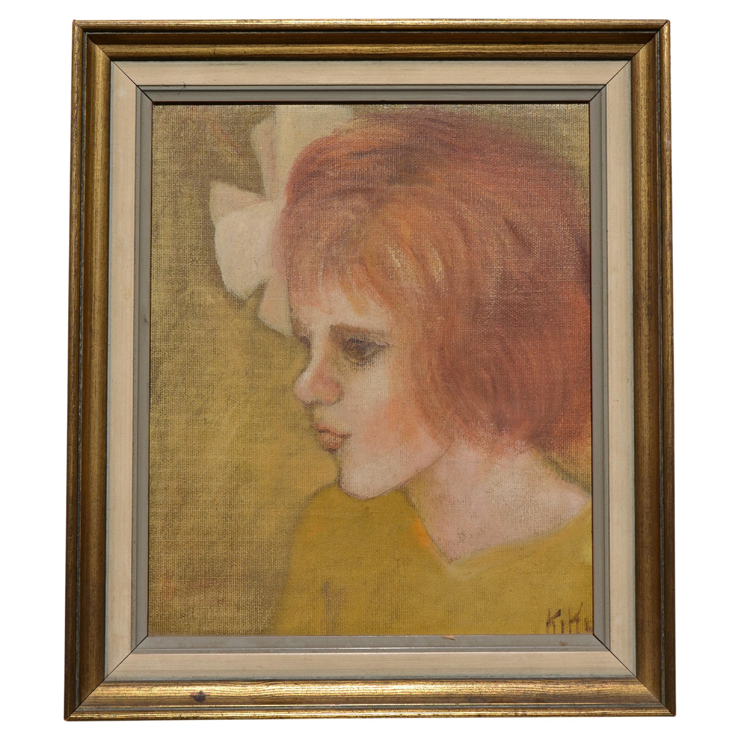 Portrait of a Young Girl by Kiki For Sale