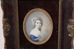 Portrait of a Young Girl in Miniature Painted on Ivory