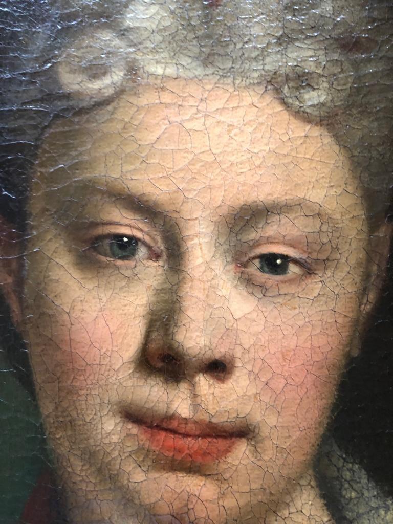 Portrait of a young Hungarian woman made at the height of the reign of Charles VI of Habsburg. The brushwork reveals a clear, confident hand. The artist, who signs behind the canvas is Ronahy Windor, the year of composition 1717. From the private