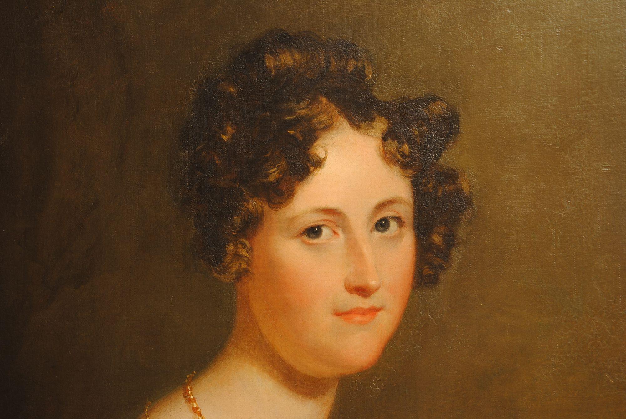 Porträt einer jungen Dame von George Hayter, 1826 (Regency) im Angebot