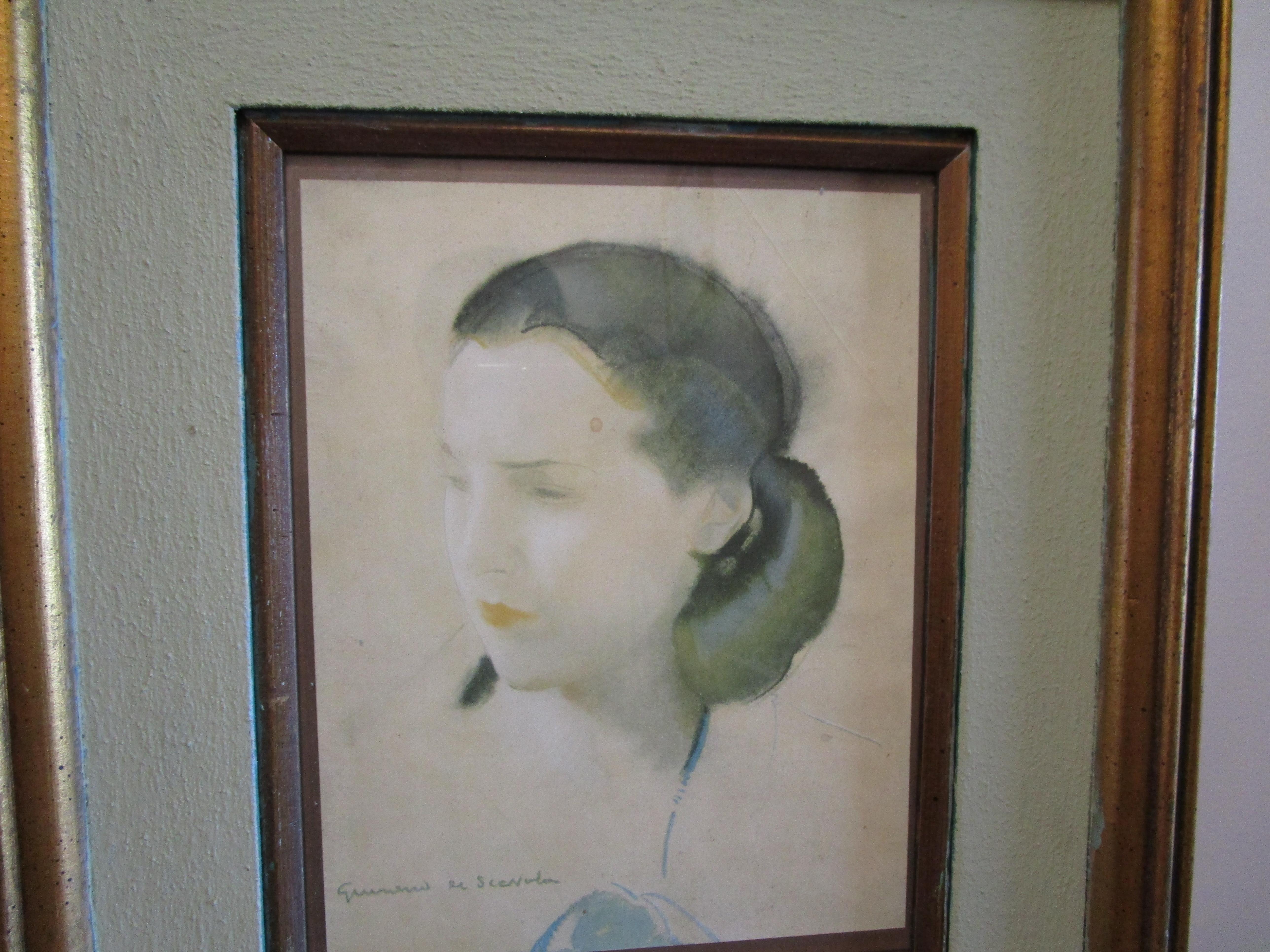 Other Portrait of a Young Lady with Brown Hair, Lucien-Victor Guirand de Scevola  For Sale