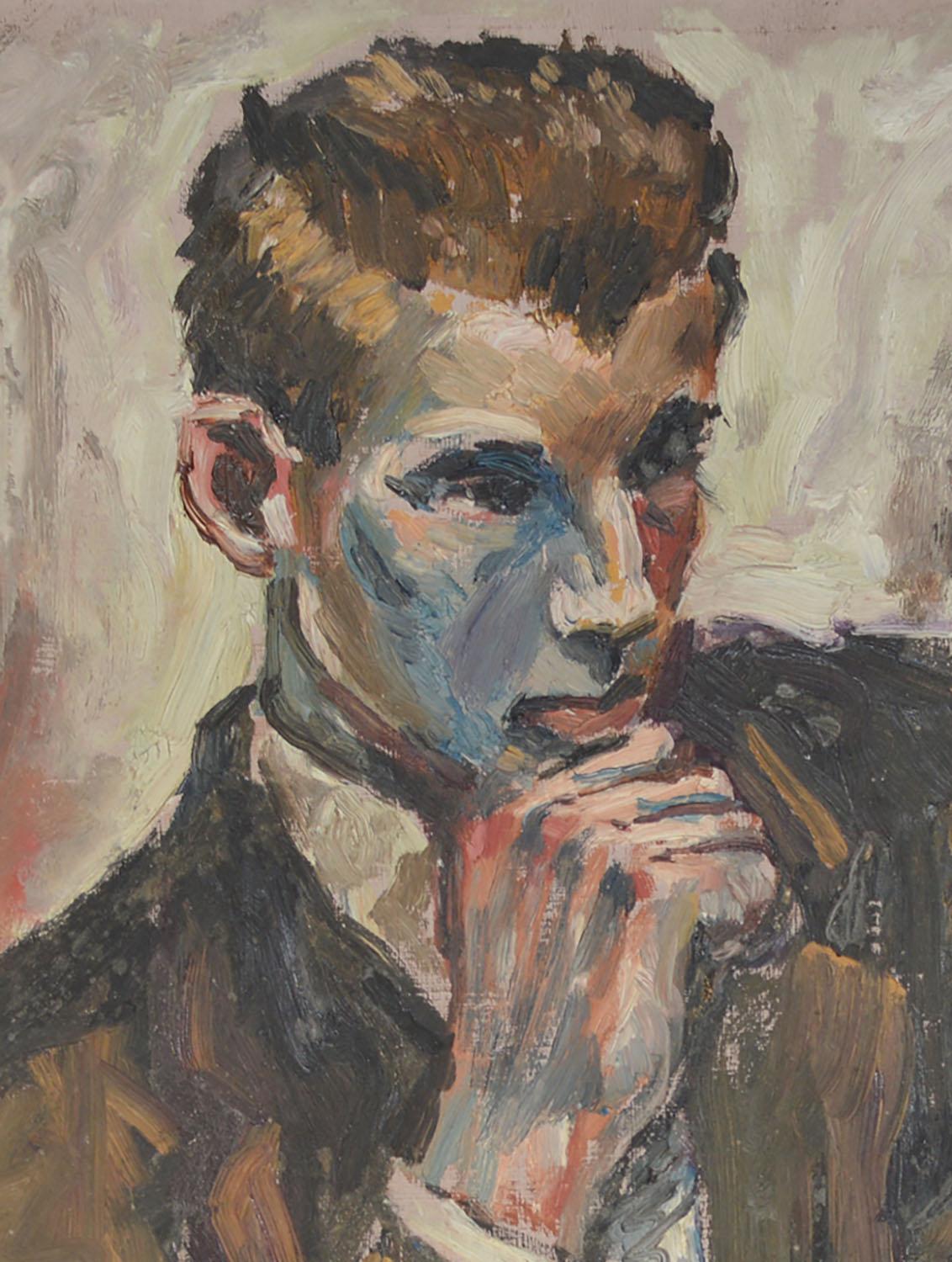 Expressionist Portrait of a Young Man, Brian Vale, 1959