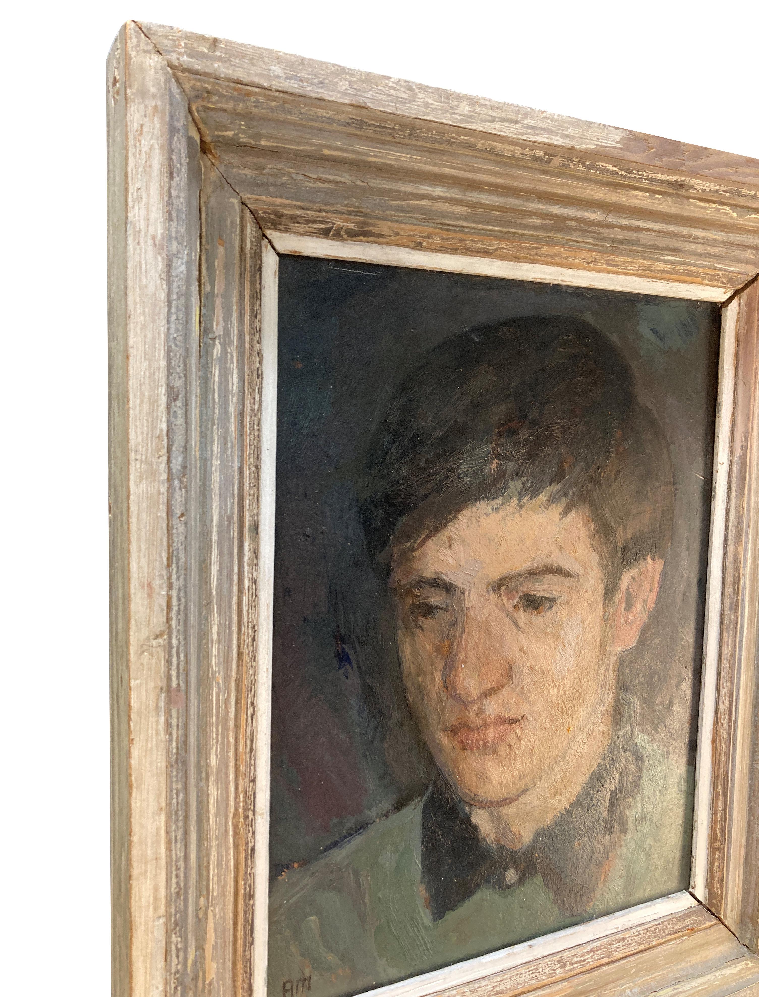 Retrato de un joven por Anthony Morris RP NEAC en Bueno estado para la venta en Kent, Dover