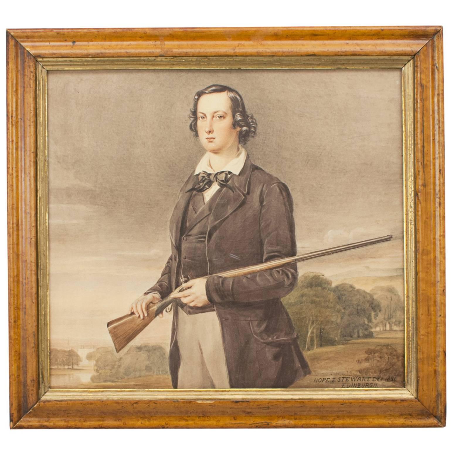 Portrait of a Young Man with Gun