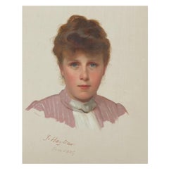 Porträt einer jungen Frau, James Hayllar