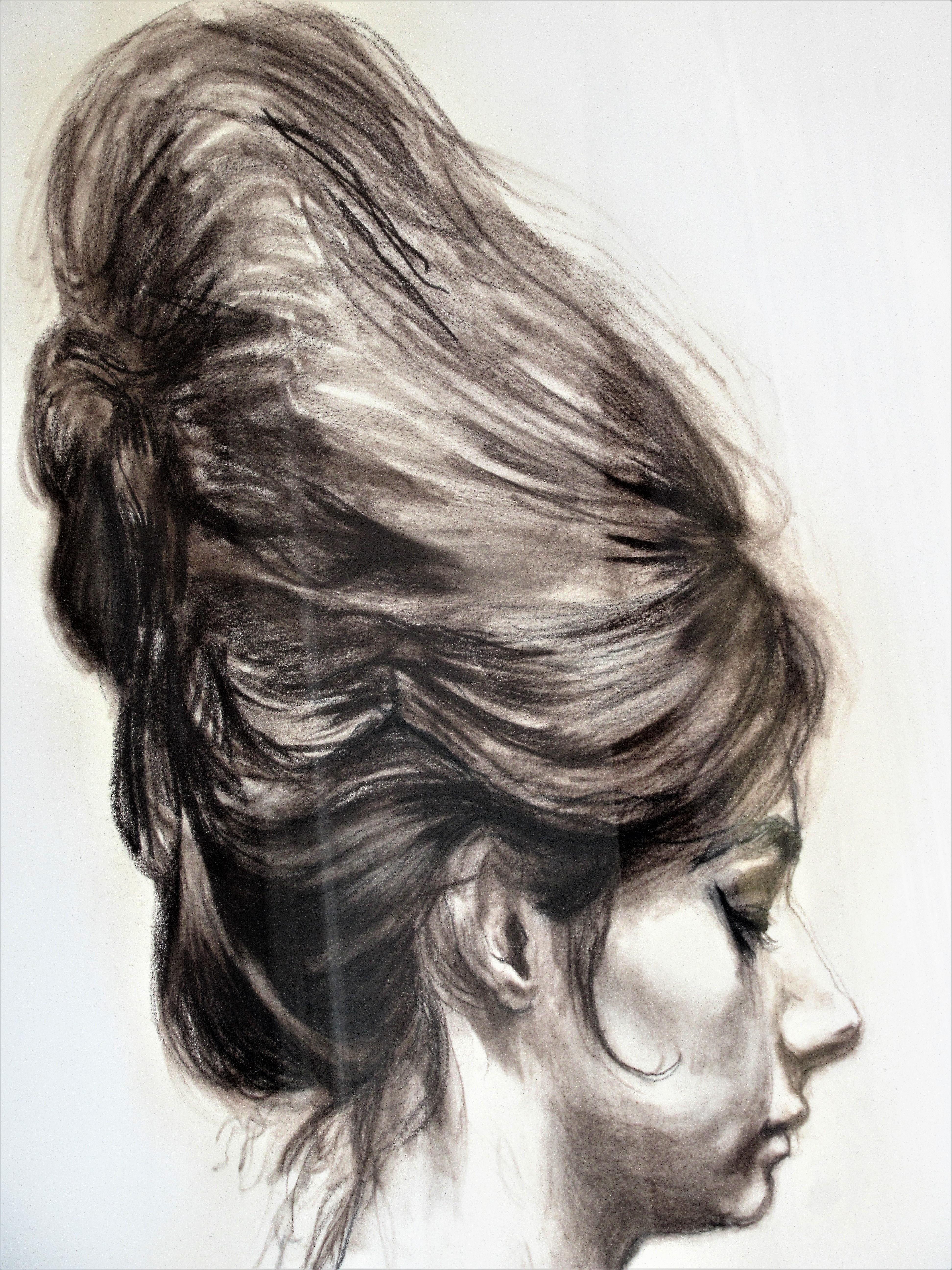 20th Century Portrait of a Young Woman with Beehive Hairdo