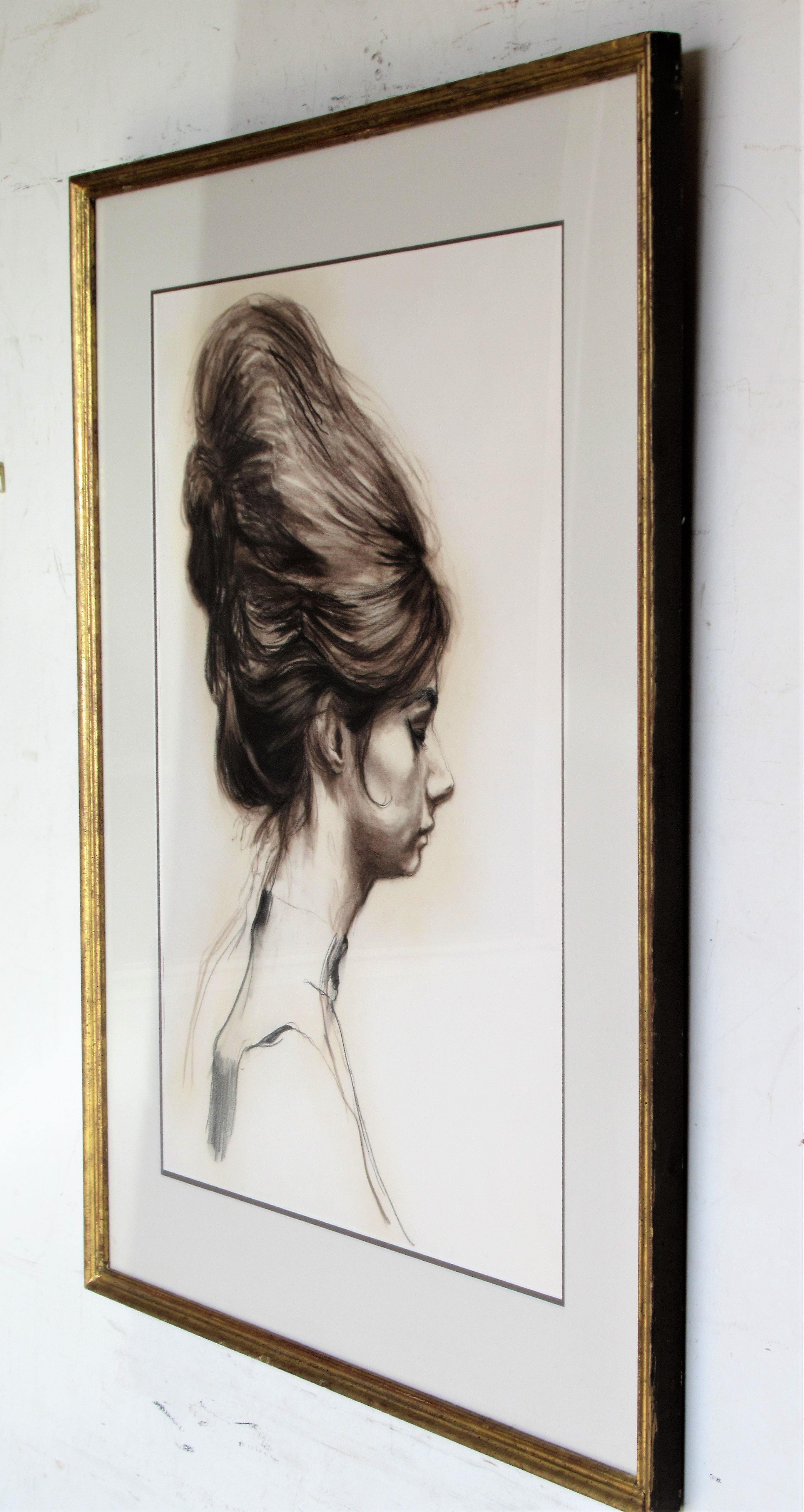 Portrait of a Young Woman with Beehive Hairdo 4
