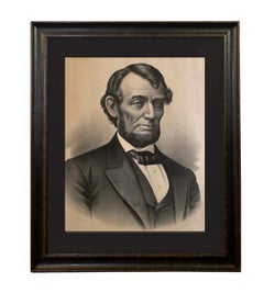 Portrait Of Abraham Lincoln by Kurz & Allison, Lithograph, Circa 1883