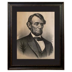 Portrait Of Abraham Lincoln by Kurz & Allison, Lithograph, Circa 1883