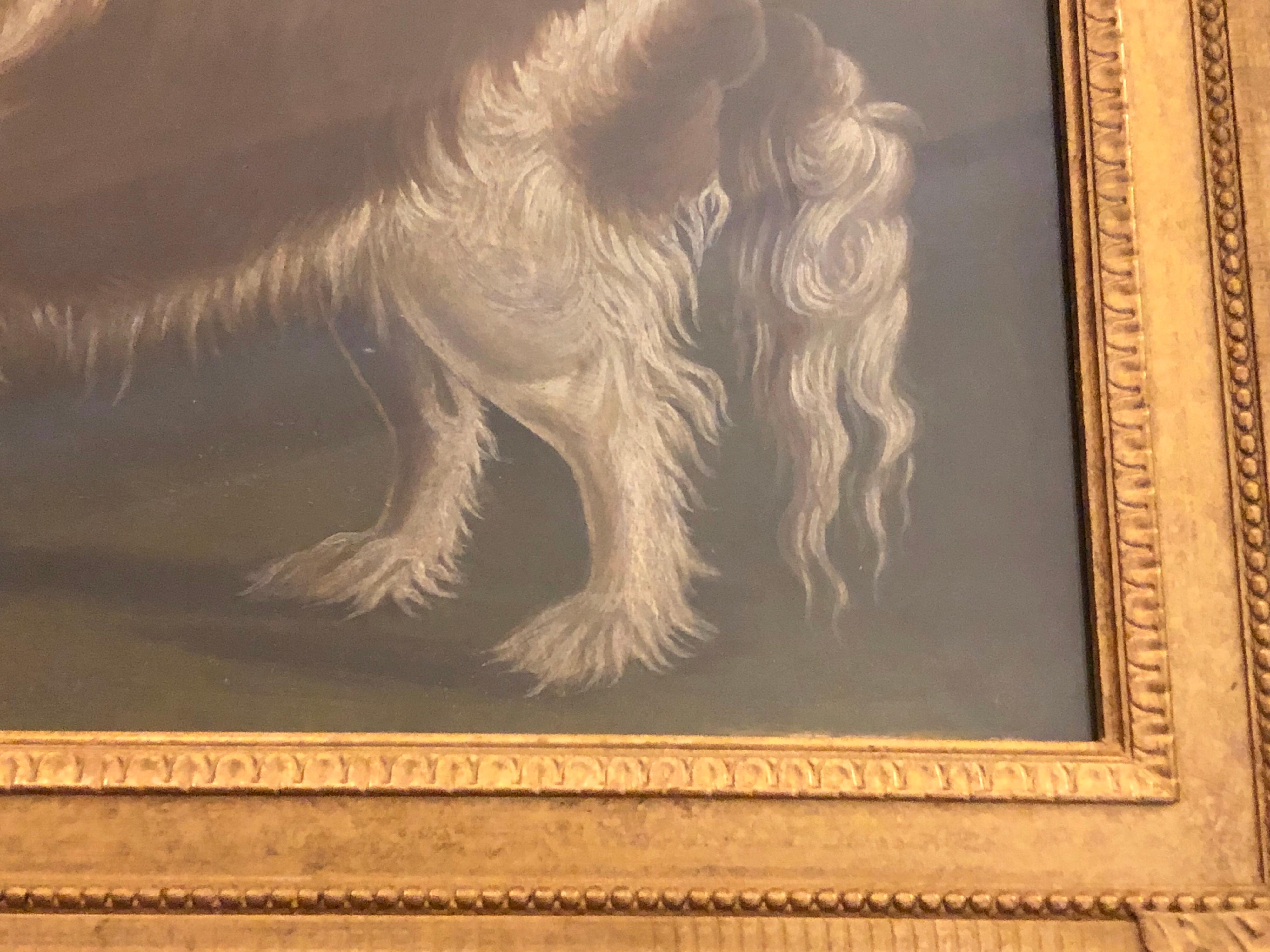 Portrait of a
Cavalier King Charles Spaniel, oil on canvas, 20th Century
 In Good Condition In Spencertown, NY