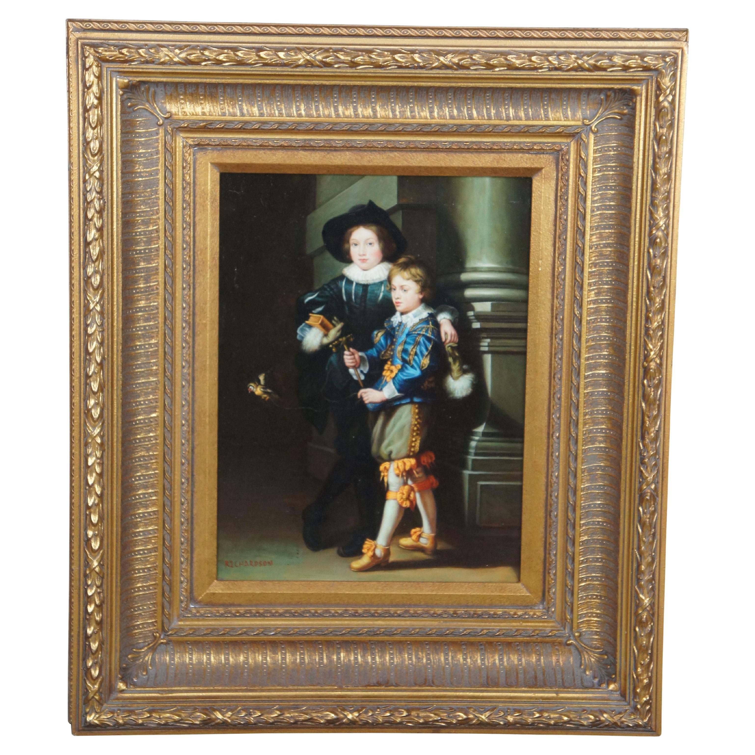 Portrait of Albert and Nikolaus After Sir Peter Paul Rubens Oil Painting Board